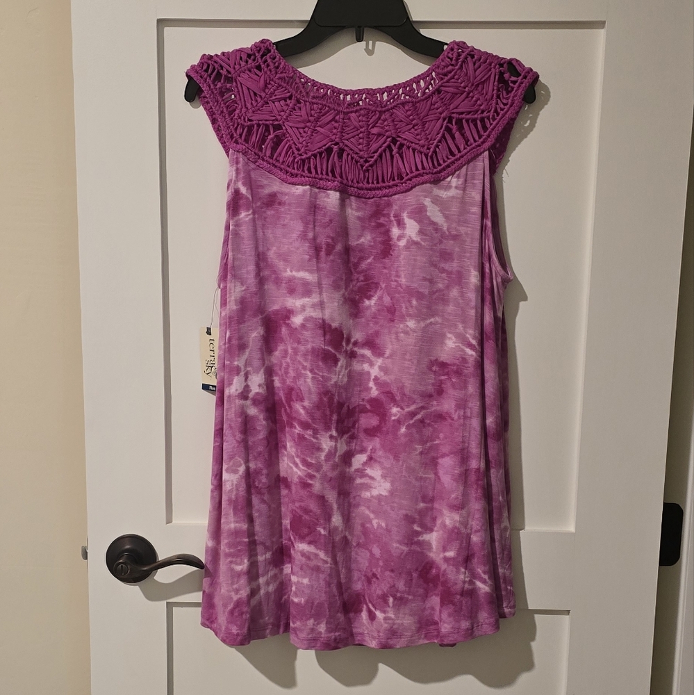 Terra & Sky Purple Sleeveless Tank Top